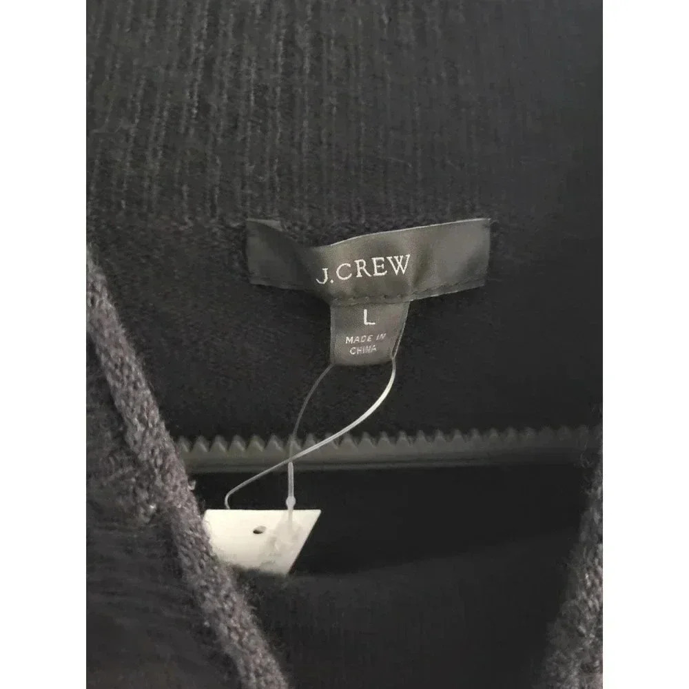 J. Crew Black Alpaca‎ Sweater Large - Picture 6 of 6